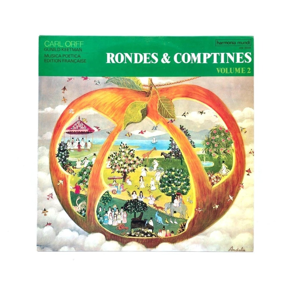 Carl Orff  Gunild Keetman – Rondes & Comptines, Volume 2 LP  HM 30006‎  VG +